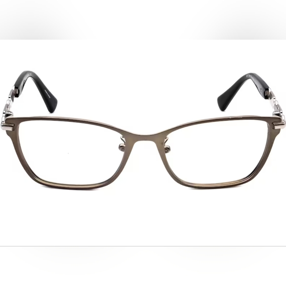 Coach Eyeglass Frames 5065 Dark Silver/Black Square Metal Frame - Picture 3 of 5